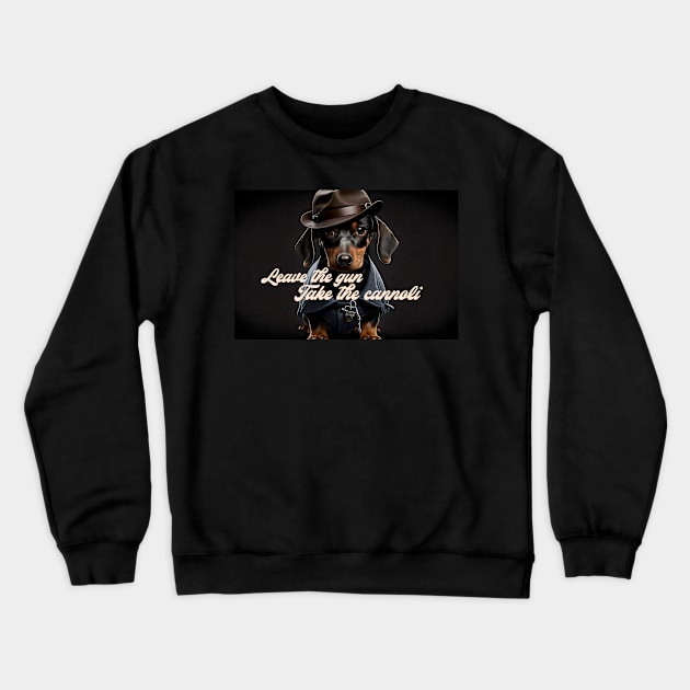 Dachshund takin' care o business Crewneck Sweatshirt by Situla